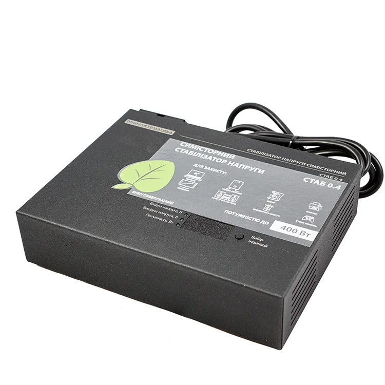 Стабілізатор напруги Промавтоматика СТАБ 0.4 симісторний чорний - фотографія 2