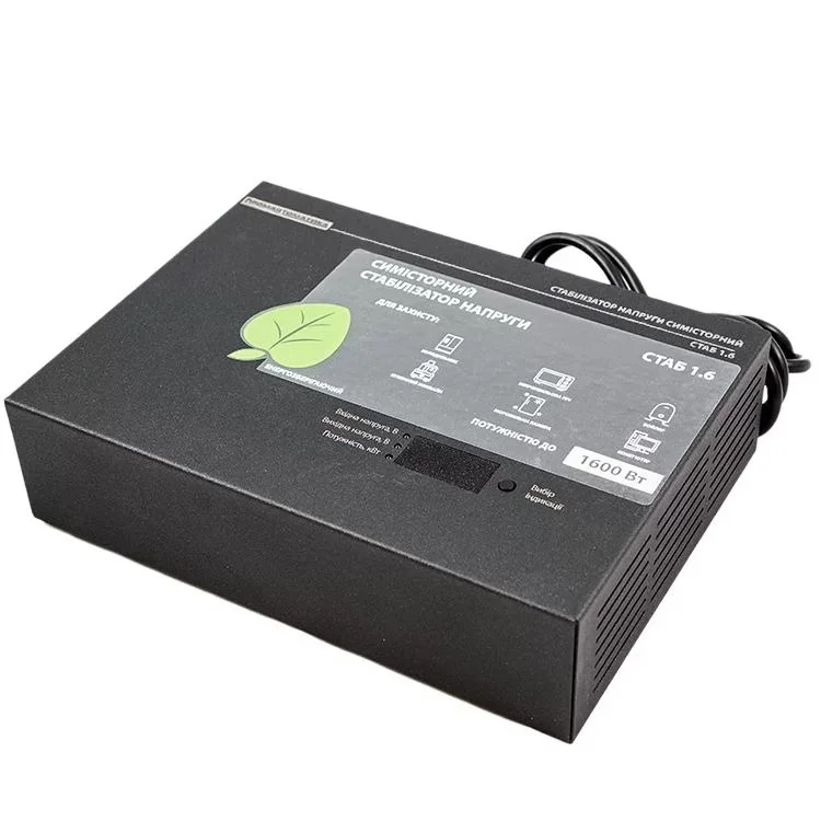 Стабілізатор напруги Промавтоматика СТАБ 1.6 симісторний чорний характеристики - фотографія 7