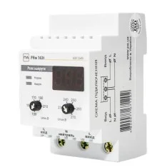 Реле напруги Промавтоматика РНм 163 t 63A  на DIN рейку (термозахист) 